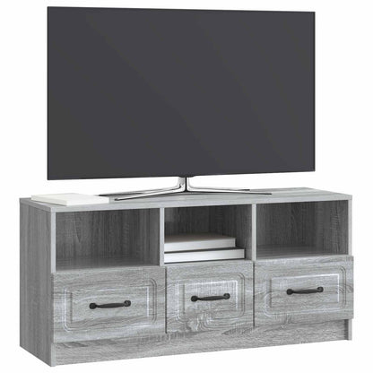 Mobile TV Grigio Sonoma 102 x 34,5 x 47 cm Legno ingegnerizzato | homemem39