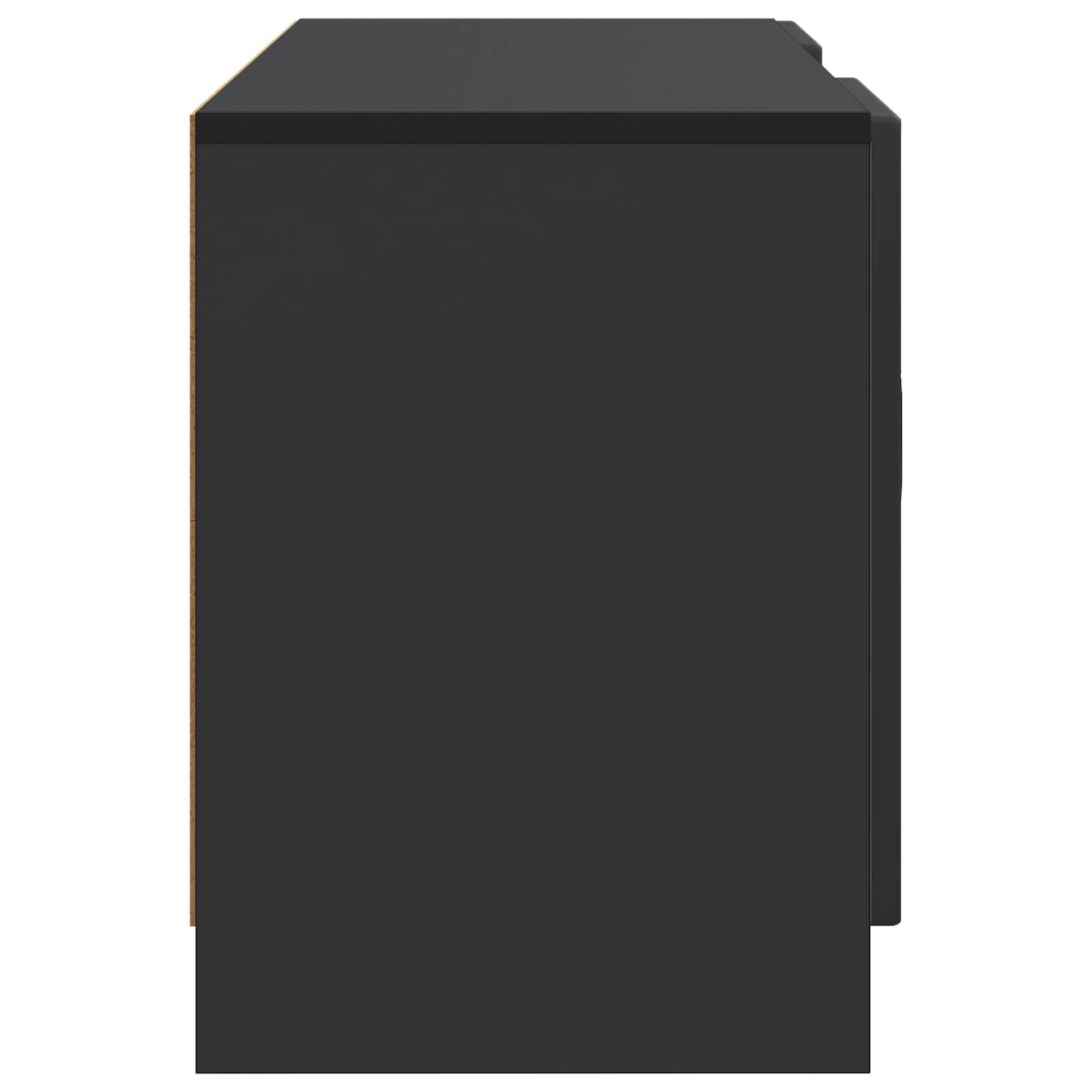 Mobile TV Nero 102 x 34,5 x 47 cm Legno ingegnerizzato | homemem39