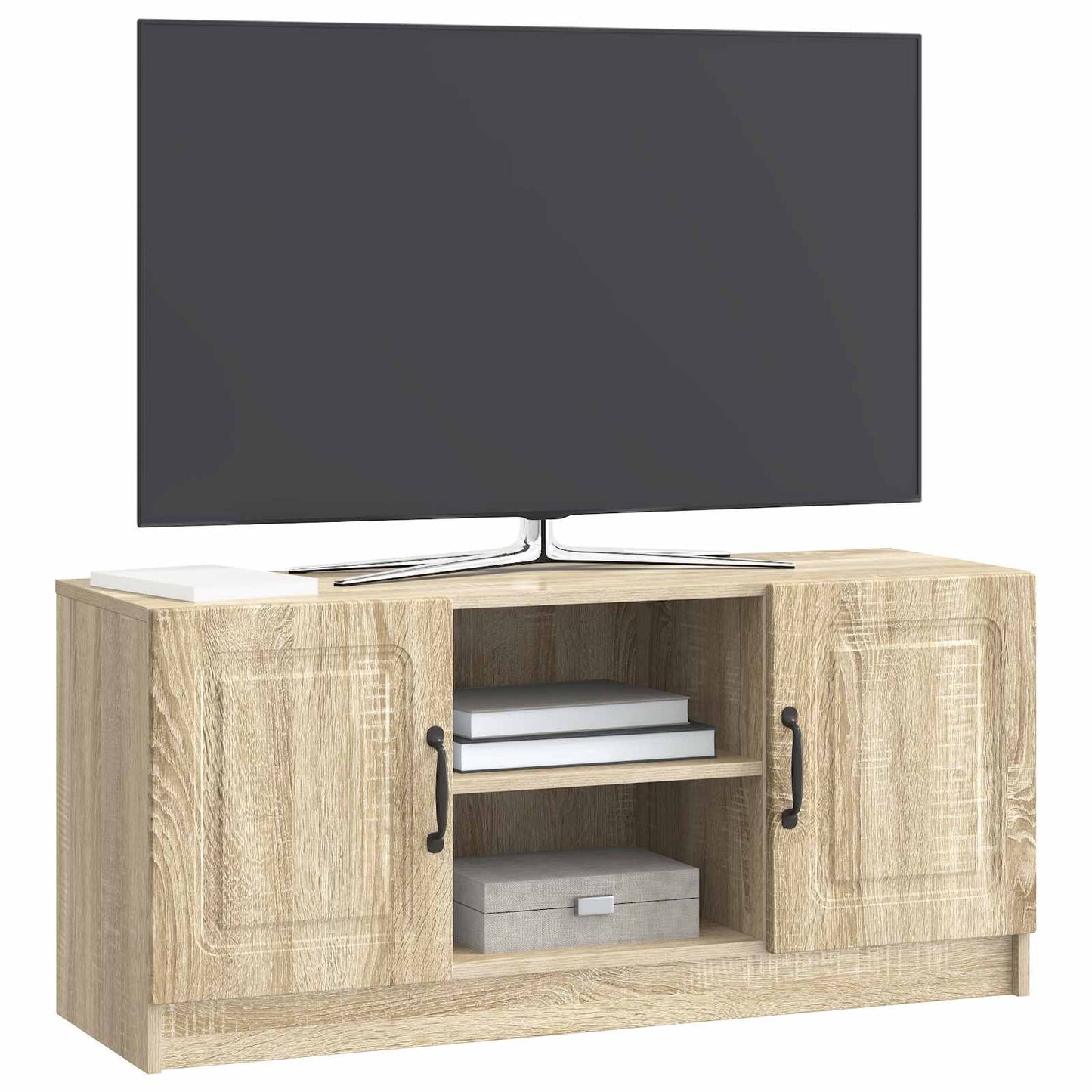 Mobile TV Rovere Sonoma 102 x 34,5 x 47 cm Legno ingegnerizzato | homemem39