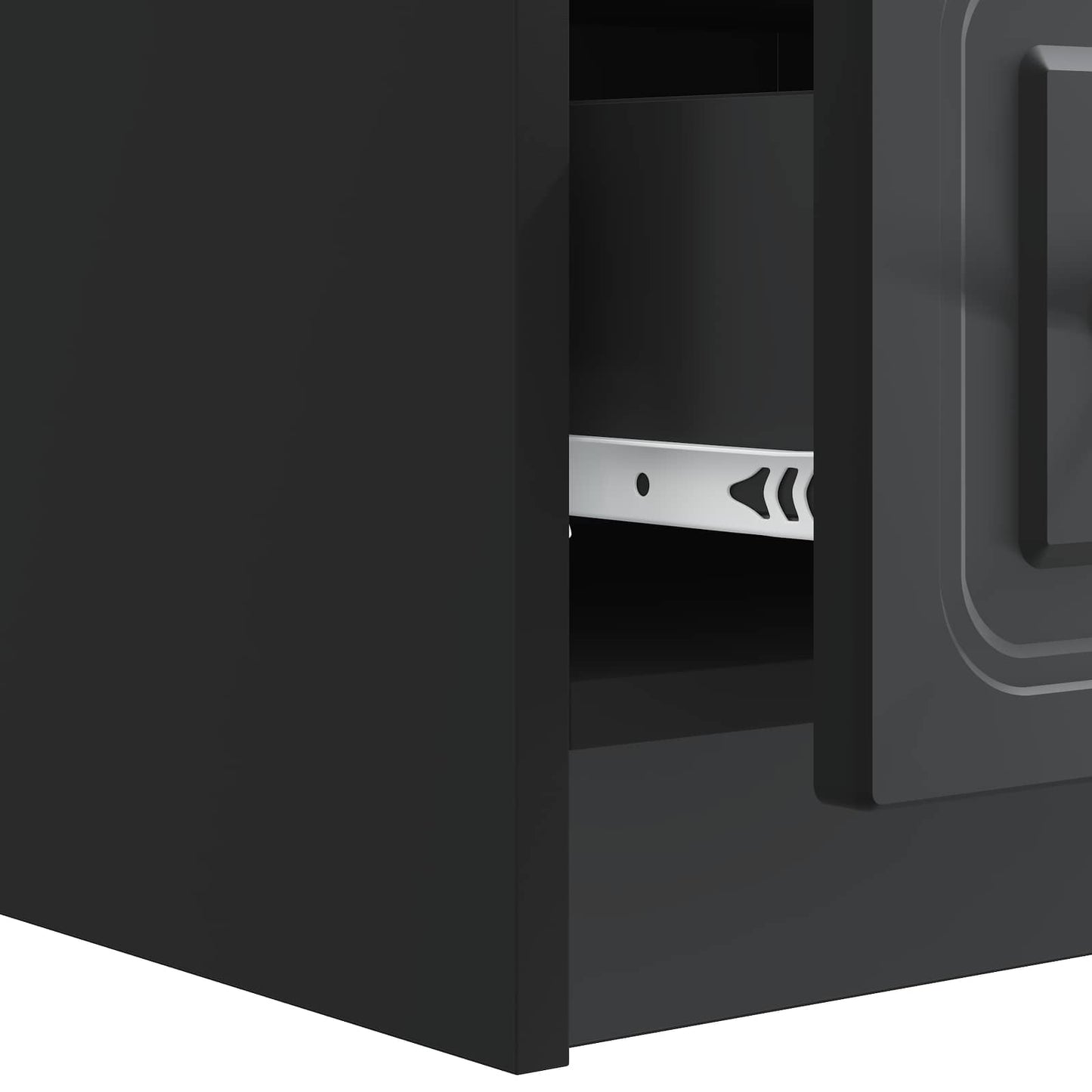 Mobile TV Nero 147 x 34,5 x 27 cm Legno ingegnerizzato