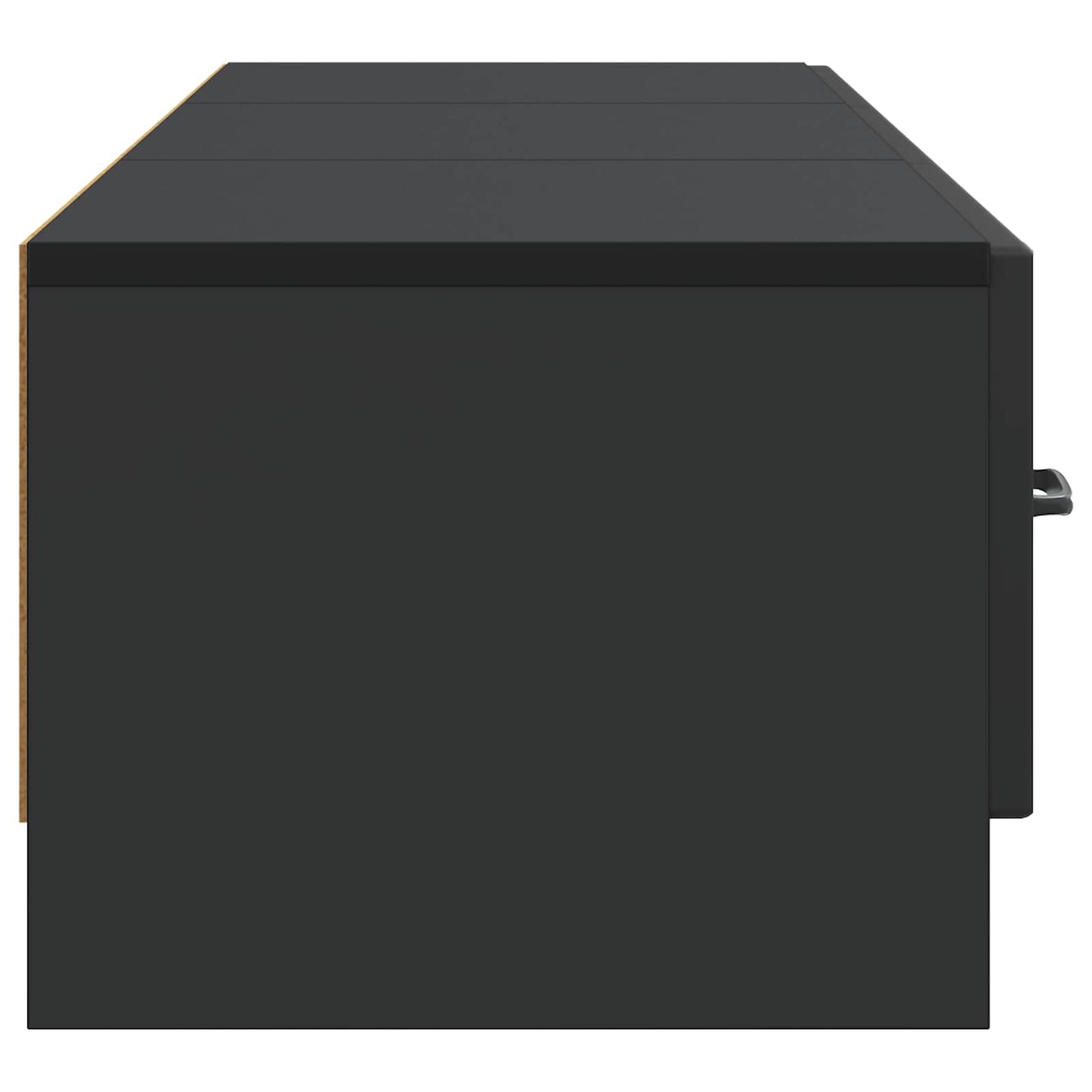 Mobile TV Nero 147 x 34,5 x 27 cm Legno ingegnerizzato