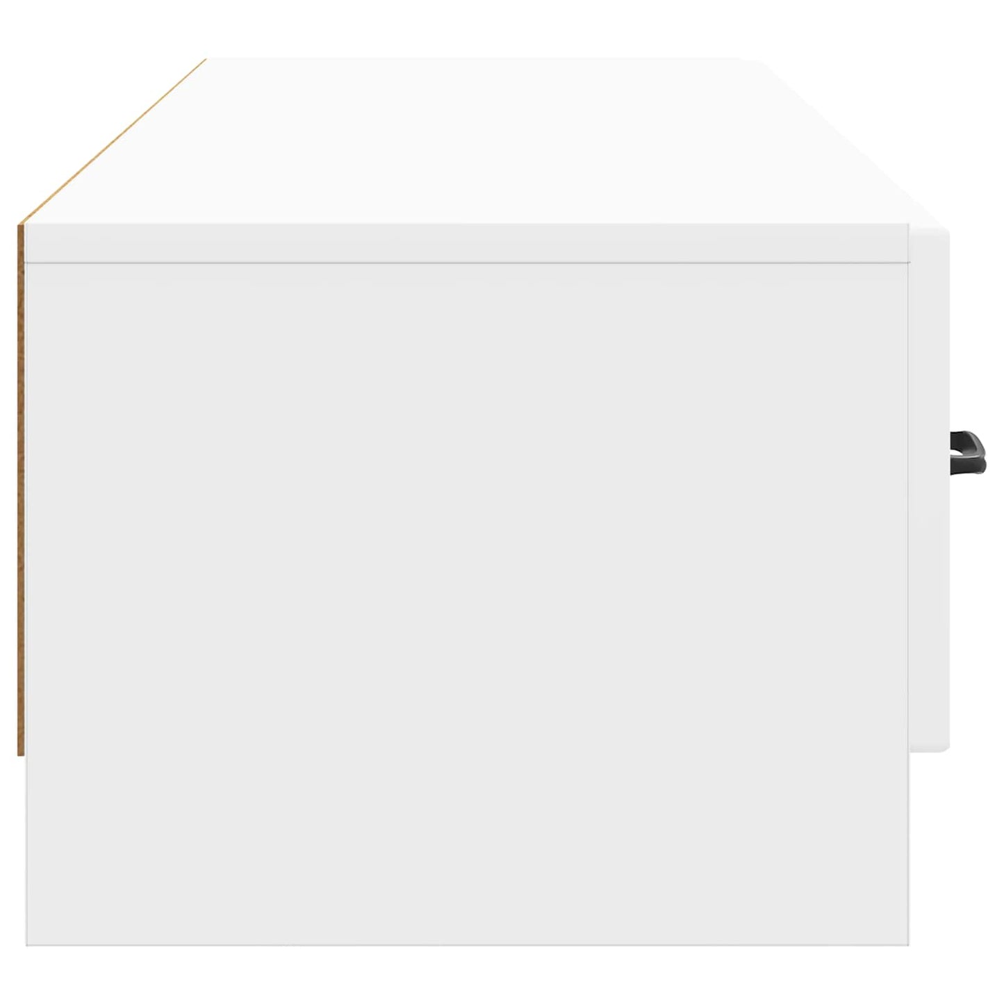 Mobile TV Bianco Lucido 147 x 34,5 x 27 cm Legno ingegnerizzato | homemem39