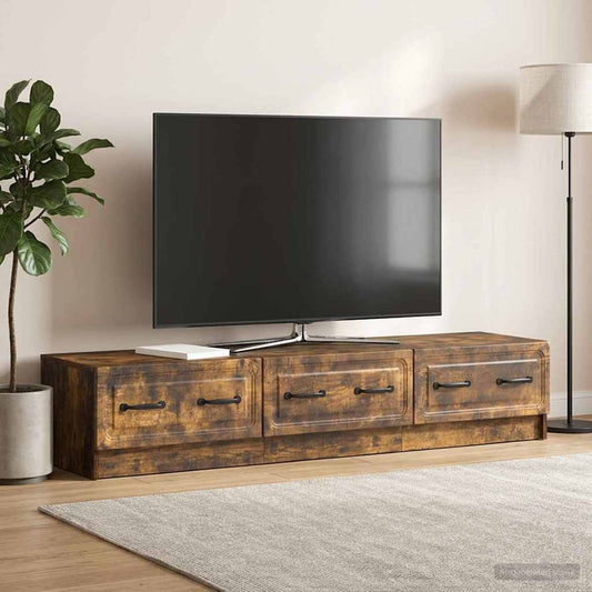 Mobile TV Rovere Fumo 147 x 34,5 x 27 cm Legno ingegnerizzato
