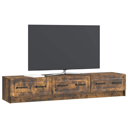 Mobile TV Rovere Fumo 147 x 34,5 x 27 cm Legno ingegnerizzato | homemem39