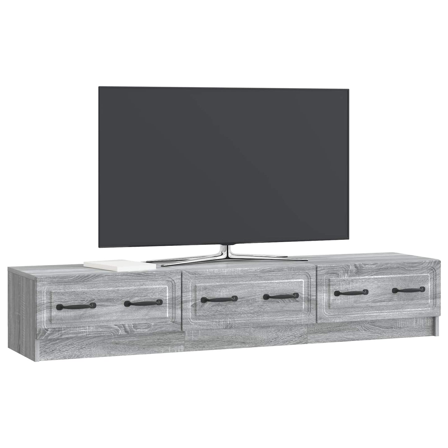Mobile TV Grigio Sonoma 147 x 34,5 x 27 cm Legno ingegnerizzato | homemem39