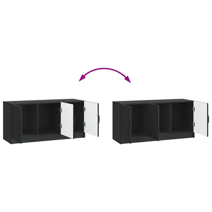 Mobile TV Nero 99 x 34,5 x 47 cm Legno ingegnerizzato | homemem39
