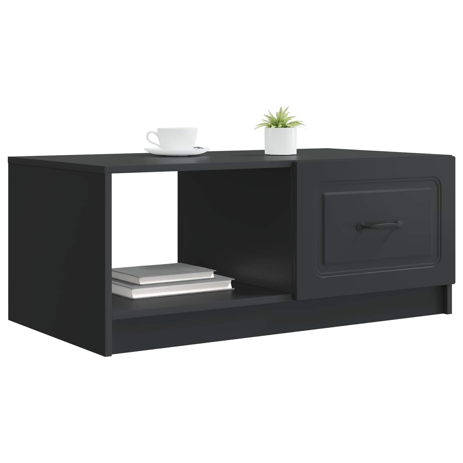 Tavolino da salotto Nero 90 x 50 x 37 cm Legno ingegnerizzato | homemem39