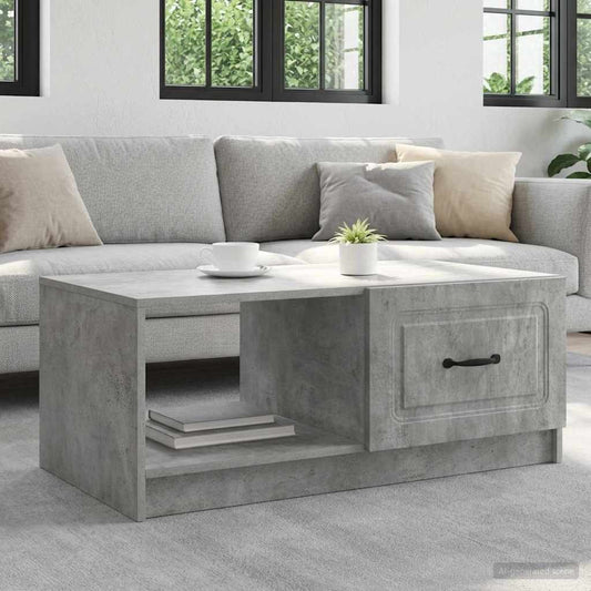 Tavolino da salotto Grigio Cemento 90 x 50 x 37 cm