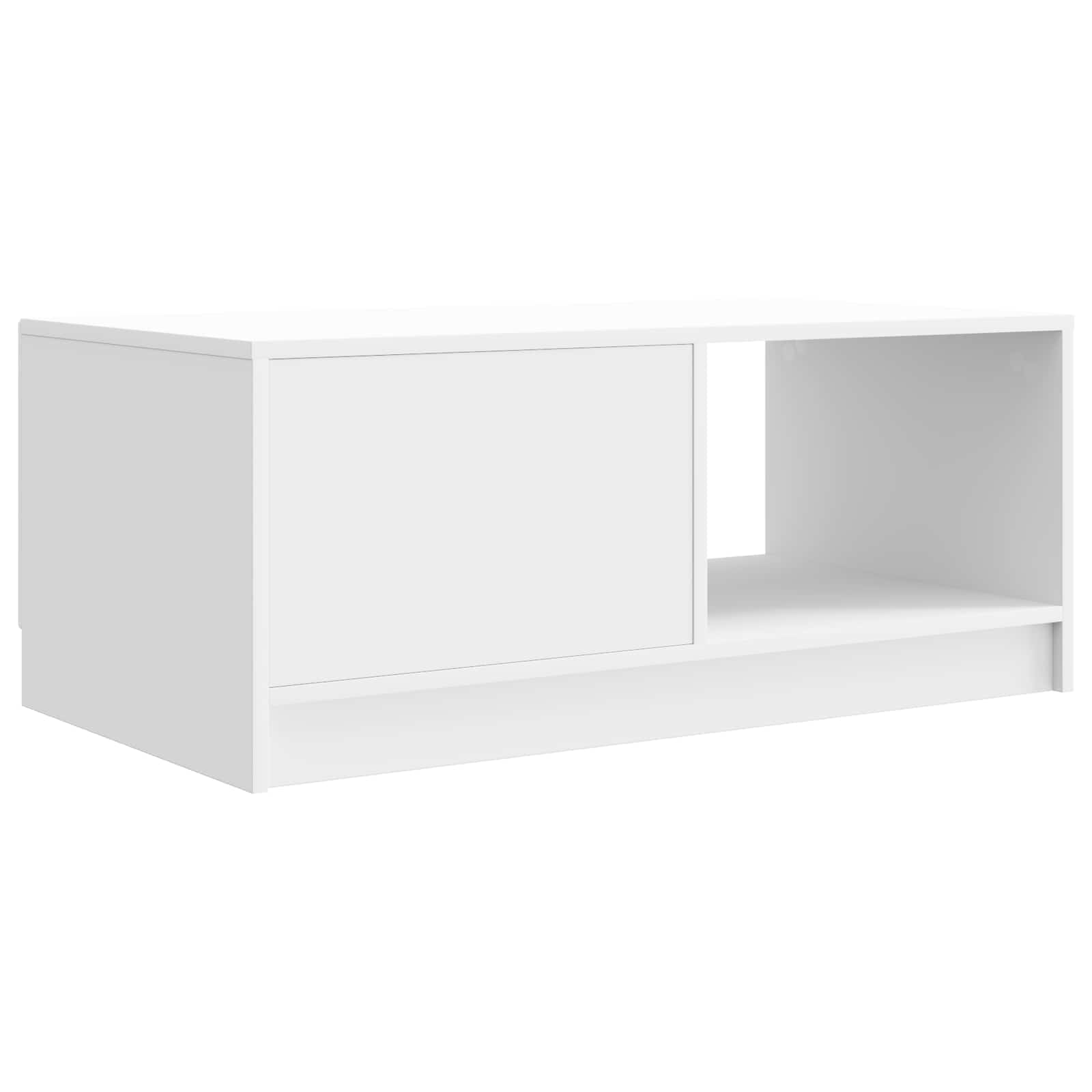 Tavolino da salotto Bianco Lucido 90 x 50 x 37 cm | homemem39