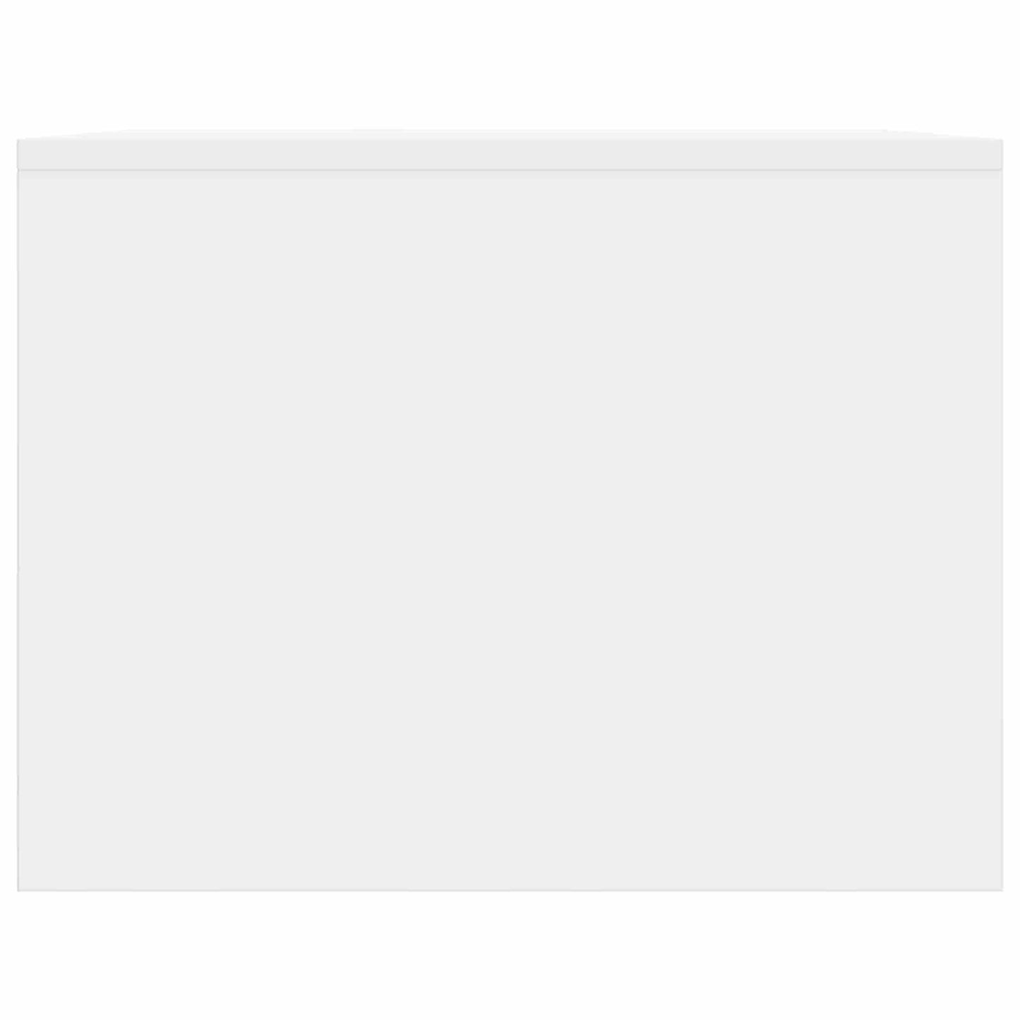 Tavolino da salotto Bianco Lucido 90 x 50 x 37 cm | homemem39