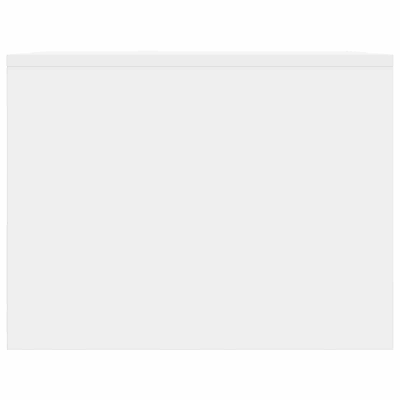 Tavolino da salotto Bianco Lucido 90 x 50 x 37 cm | homemem39
