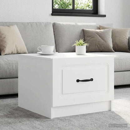 Tavolino da salotto Bianco 49 x 50 x 37 cm Legno ingegnerizzato