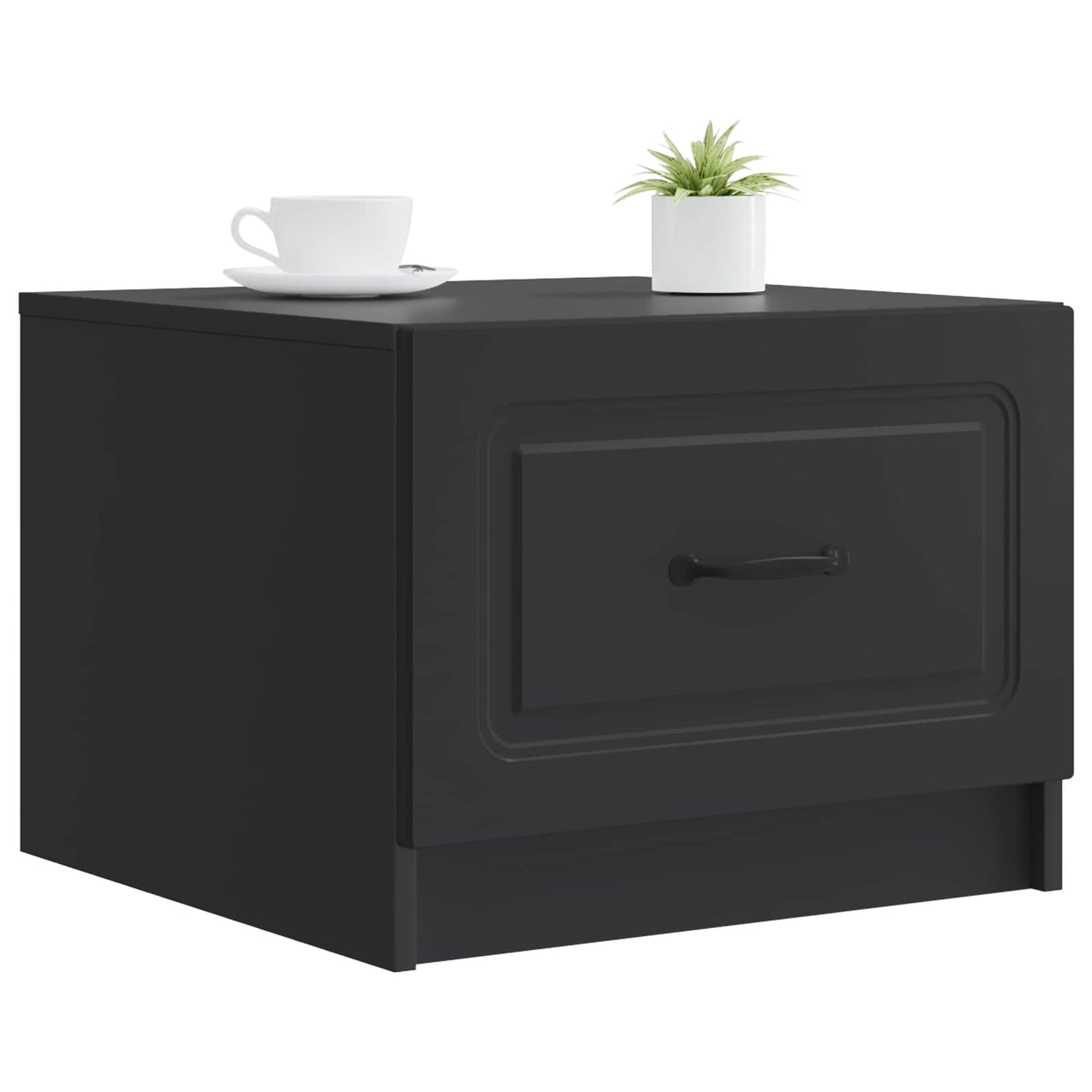 Tavolino da salotto Nero 49 x 50 x 37 cm Legno ingegnerizzato | homemem39
