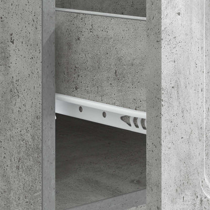 Tavolino da salotto con cassetto Grigio Cemento 49 x 50 x 37 cm | homemem39
