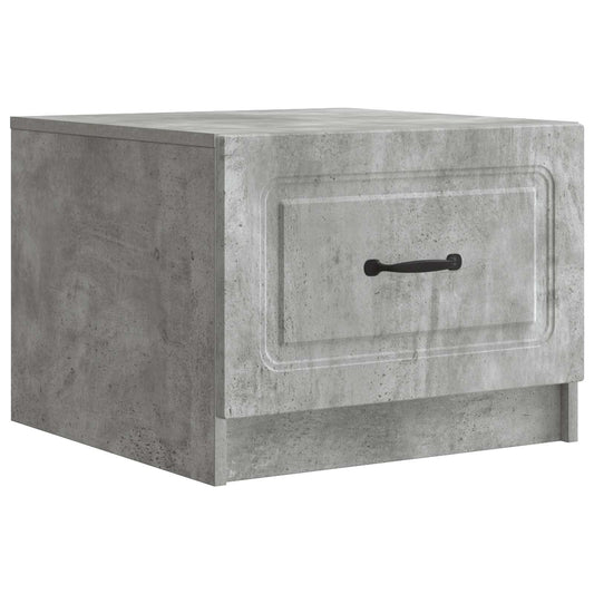 Tavolino da salotto con cassetto Grigio Cemento 49 x 50 x 37 cm | homemem39