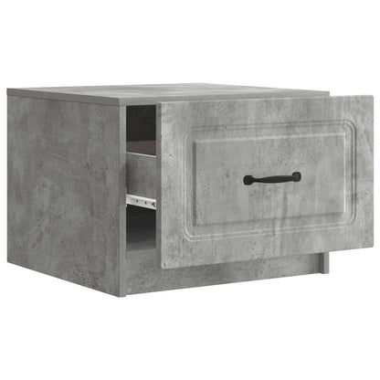 Tavolino da salotto con cassetto Grigio Cemento 49 x 50 x 37 cm | homemem39
