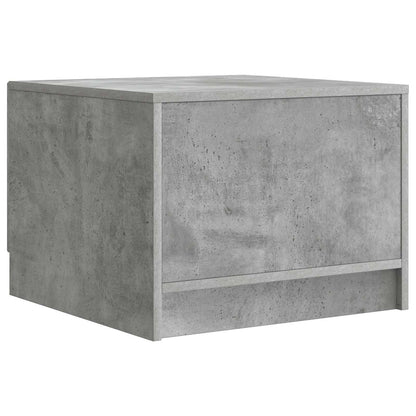 Tavolino da salotto con cassetto Grigio Cemento 49 x 50 x 37 cm | homemem39