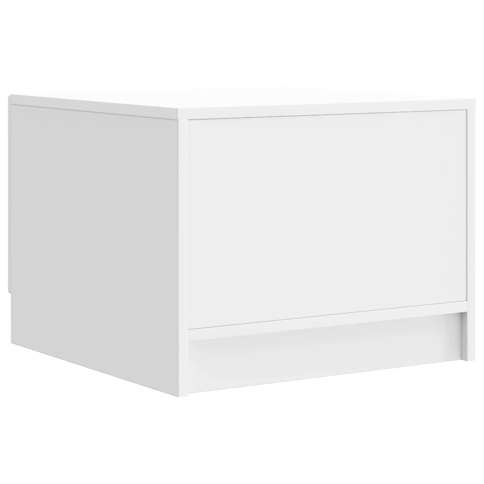 Tavolino da salotto con cassetto Bianco Lucido 49 x 50 x 37 cm | homemem39