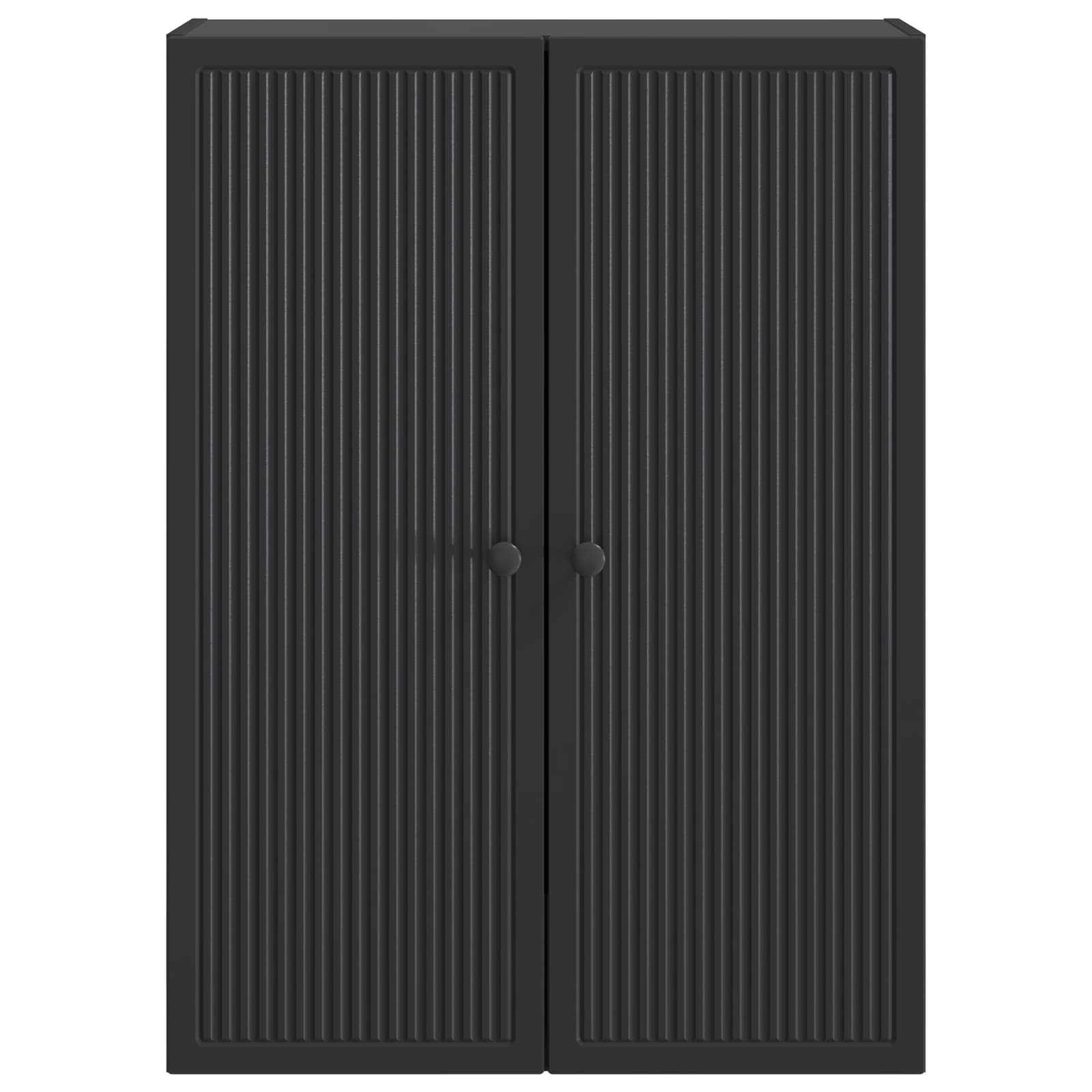 Mobiletto a muro Nero 66 x 34,5 x 90 cm Legno ingegnerizzato | homemem39