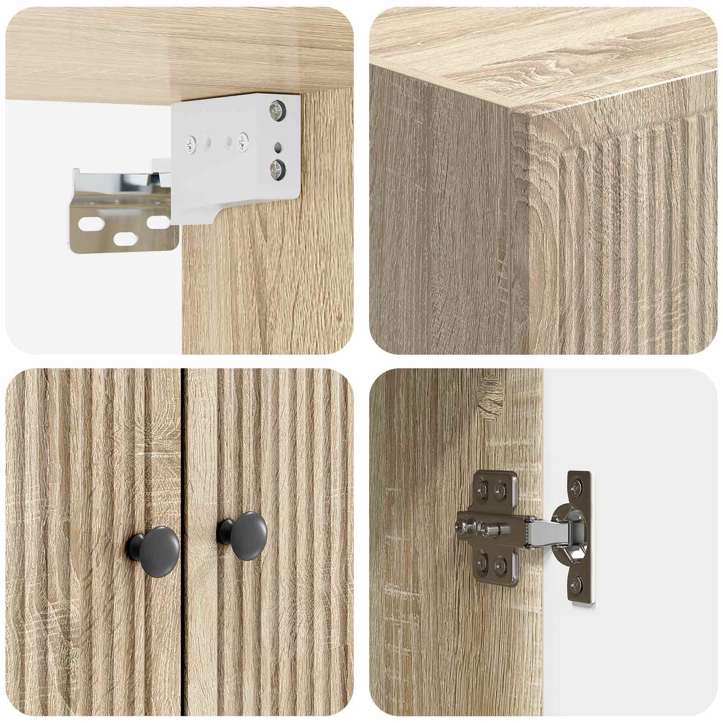Mobiletto a muro Rovere Sonoma 66 x 34,5 x 90 cm | homemem39