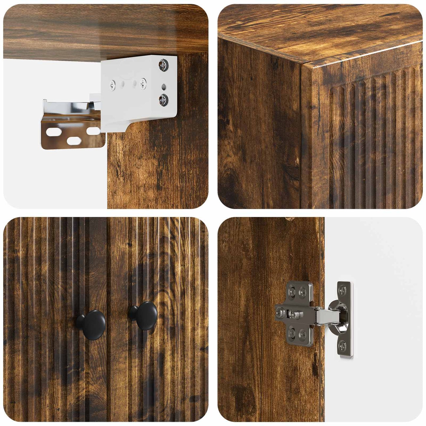 Mobiletto a muro Rovere Fumo 66 x 34,5 x 90 cm | homemem39