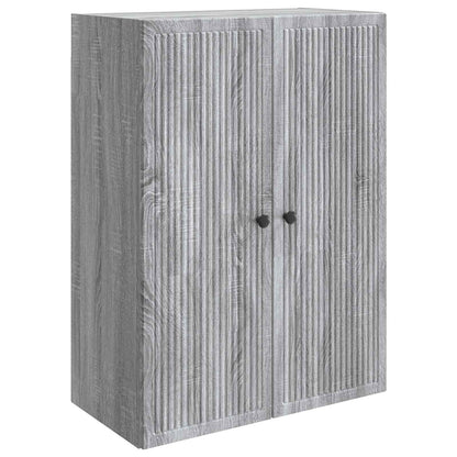 Mobiletto a muro Sonoma grigio 66 x 34,5 x 90 cm