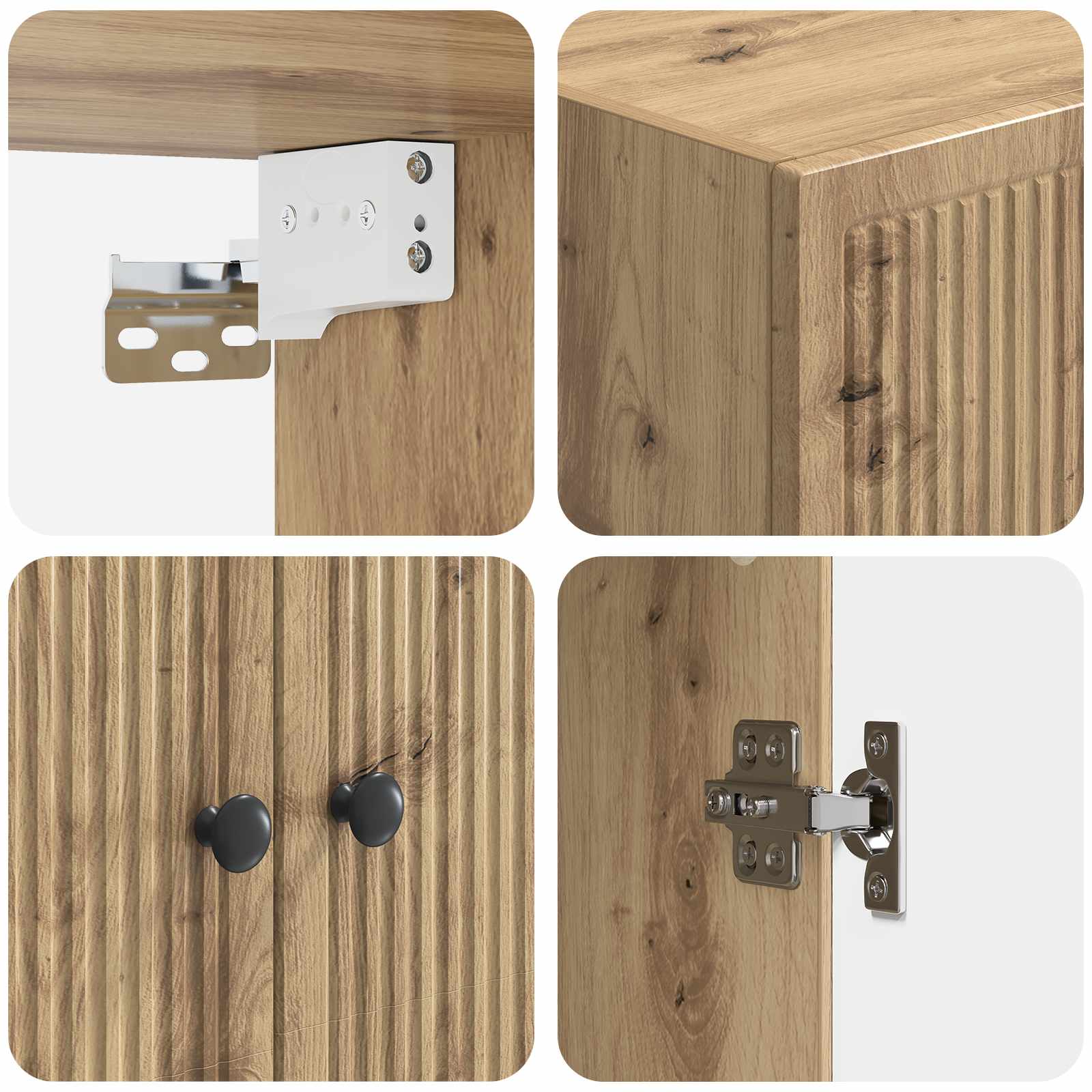 Mobiletto a muro Rovere Artigianale 66 x 34,5 x 90 cm | homemem39