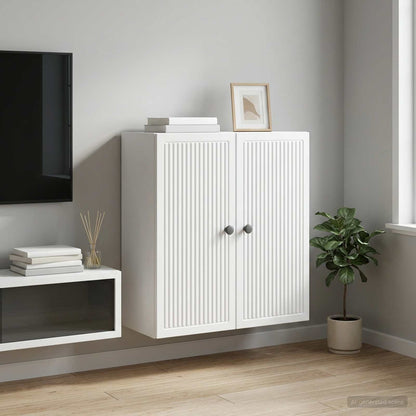 Mobiletto a muro Bianco 59 x 31 x 60 cm Legno ingegnerizzato
