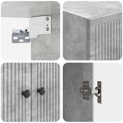 Mobiletto a muro Grigio Cemento 59 x 31 x 60 cm | homemem39