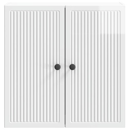 Mobiletto a muro Bianco Lucido 59 x 31 x 60 cm | homemem39