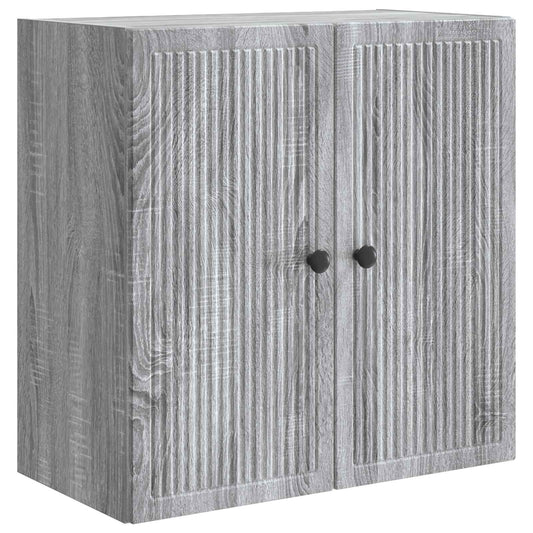 Mobiletto a muro Sonoma grigio 59 x 31 x 60 cm | homemem39