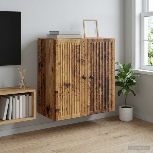 Mobiletto a muro Legno antico 59 x 31 x 60 cm | homemem39