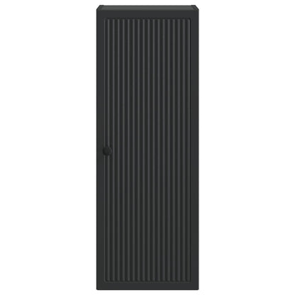 Mobiletto a muro Nero 33 x 34,5 x 90 cm Legno ingegnerizzato | homemem39