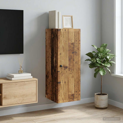 Mobiletto a muro Legno antico 33 x 34,5 x 90 cm | homemem39
