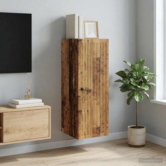 Mobiletto a muro Legno antico 33 x 34,5 x 90 cm | homemem39