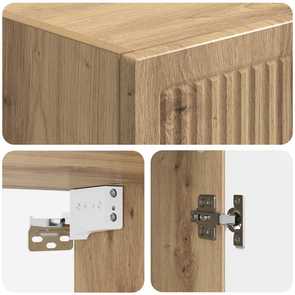 Mobiletto a muro Rovere Artigianale 33 x 34,5 x 90 cm | homemem39