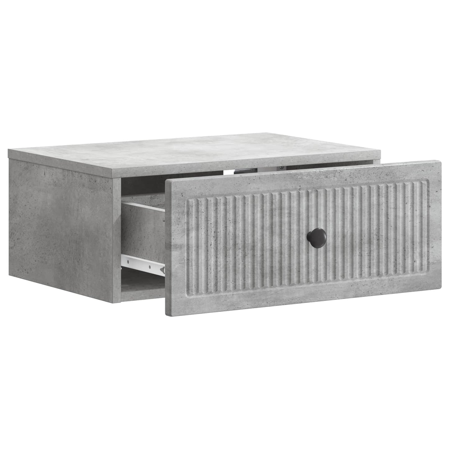 Armadio da Notte 2 pcs Grigio Cemento 49 x 34,5 x 20 cm | homemem39