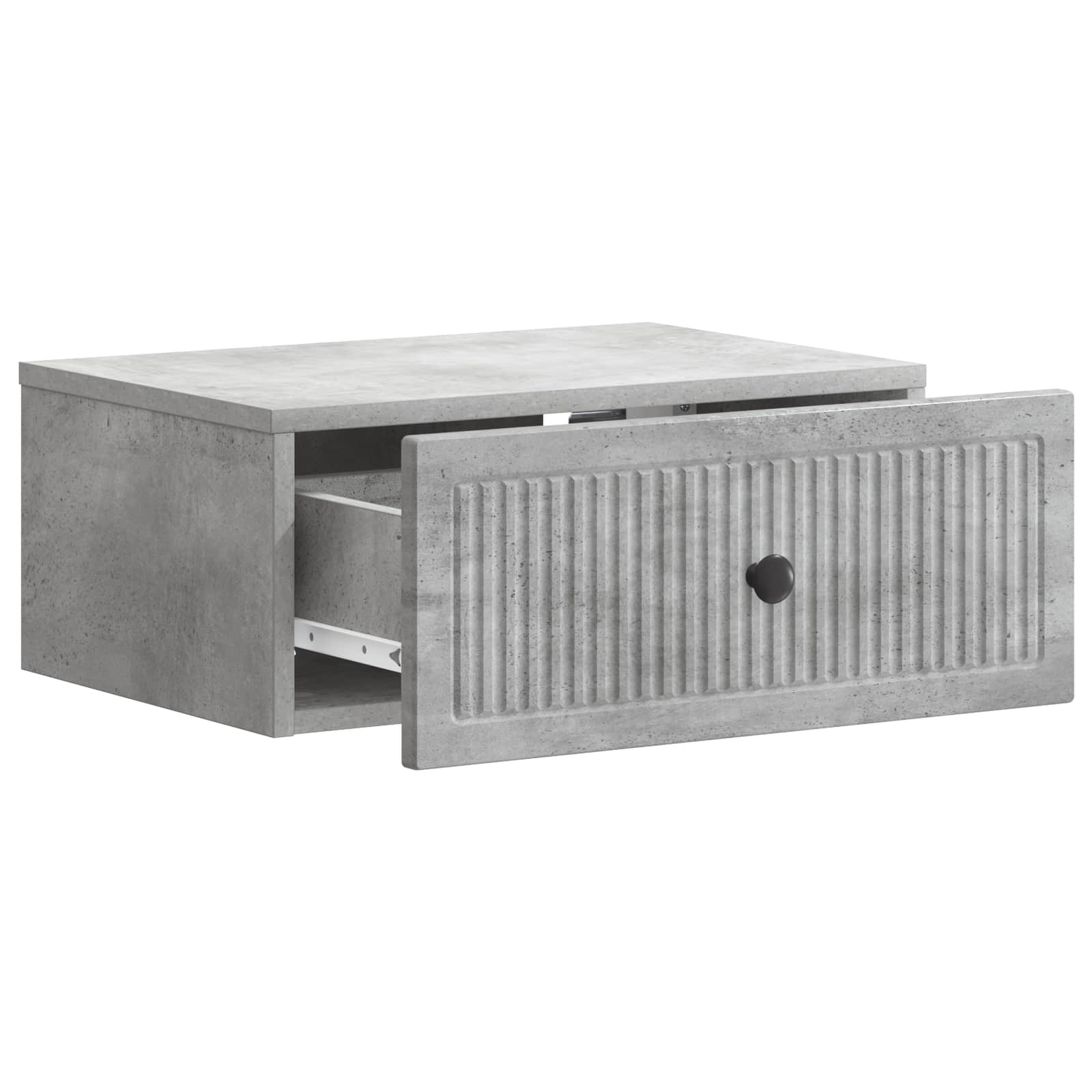 Armadio da Notte 2 pcs Grigio Cemento 49 x 34,5 x 20 cm | homemem39