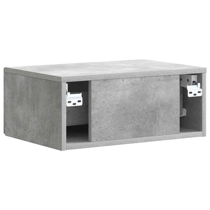 Armadio da Notte 2 pcs Grigio Cemento 49 x 34,5 x 20 cm | homemem39