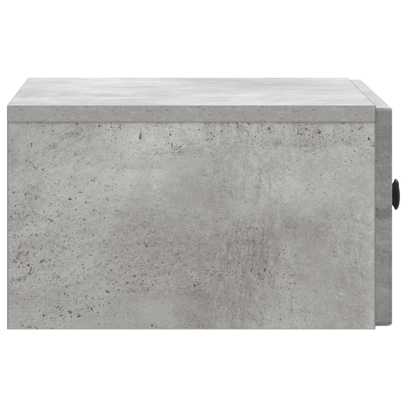 Armadio da Notte 2 pcs Grigio Cemento 49 x 34,5 x 20 cm | homemem39