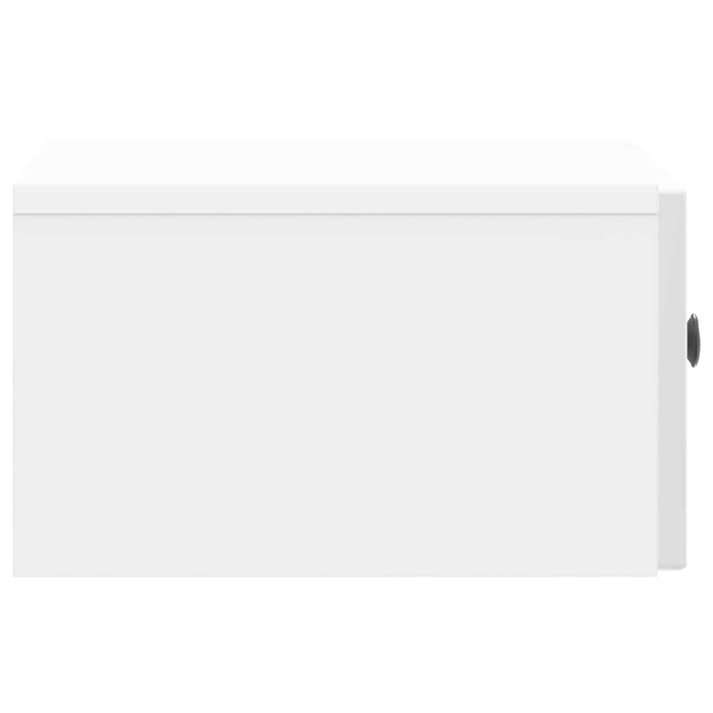 Armadio da Notte con cassetto Bianco Lucido 49 x 34,5 x 20 cm | homemem39