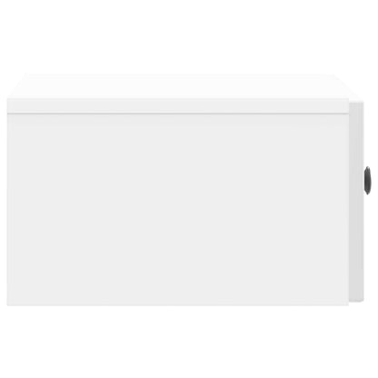 Armadio da Notte con cassetto Bianco Lucido 49 x 34,5 x 20 cm | homemem39