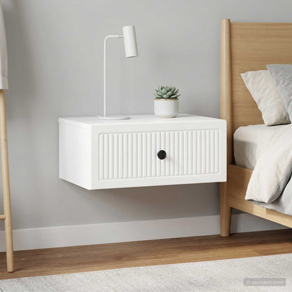 Armadio da Notte 2 pcs Bianco Lucido 49 x 34,5 x 20 cm | homemem39