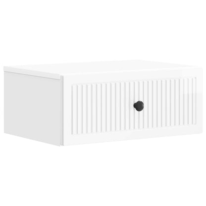 Armadio da Notte 2 pcs Bianco Lucido 49 x 34,5 x 20 cm | homemem39
