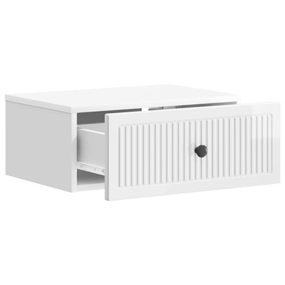 Armadio da Notte 2 pcs Bianco Lucido 49 x 34,5 x 20 cm | homemem39