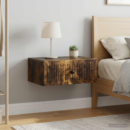 Armadio da Notte 2 pz Rovere Fumo 49 x 34,5 x 20 cm