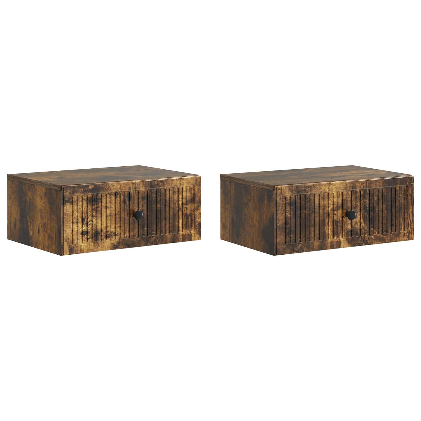 Armadio da Notte 2 pcs Rovere Fumo 49 x 34,5 x 20 cm | homemem39