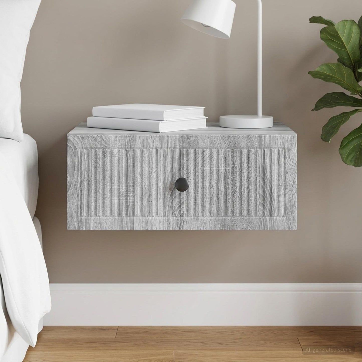 Armadio da Notte Grigio Sonoma 49 x 34,5 x 20 cm | homemem39