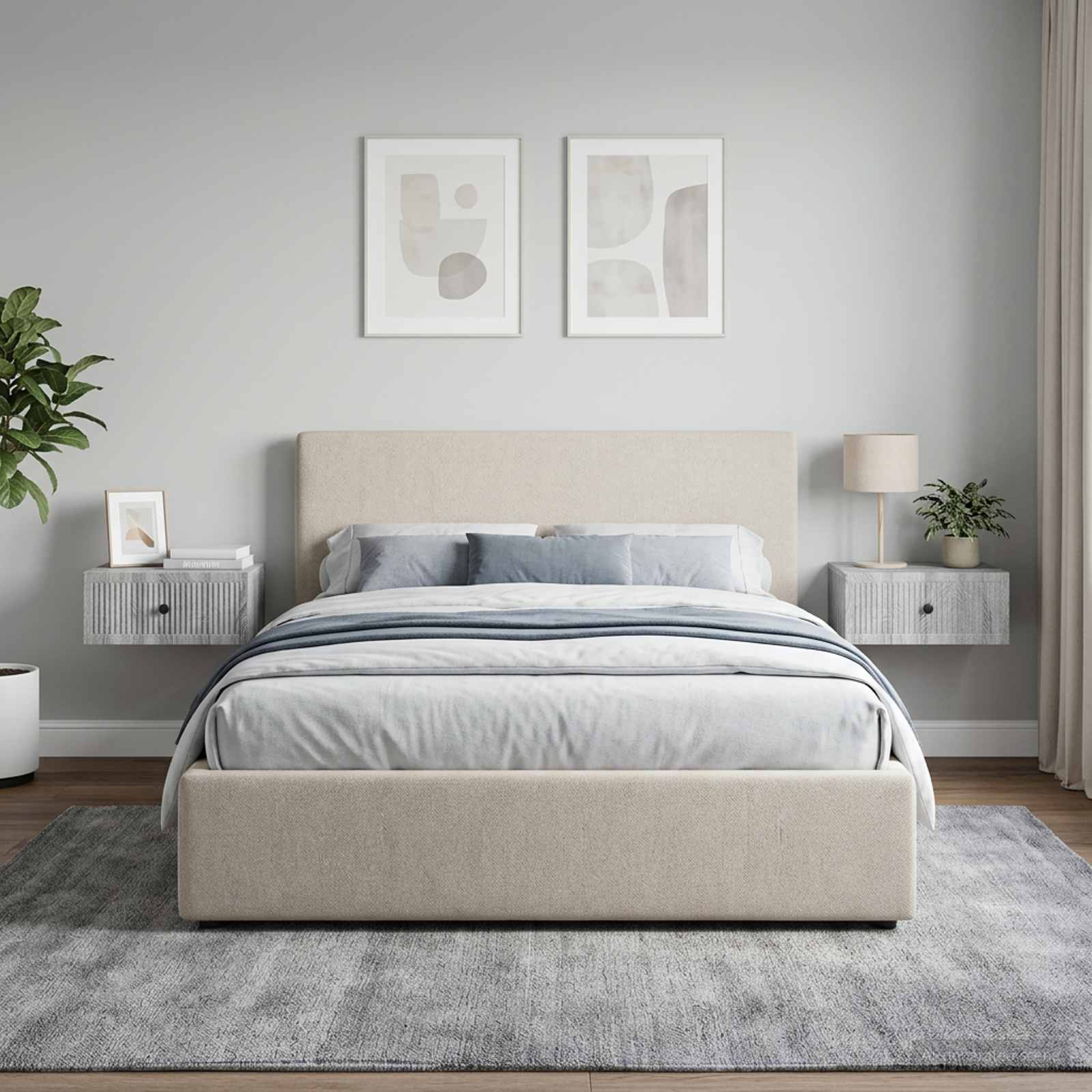 Armadio da Notte 2 pz Grigio Sonoma 49 x 34,5 x 20 cm | homemem39
