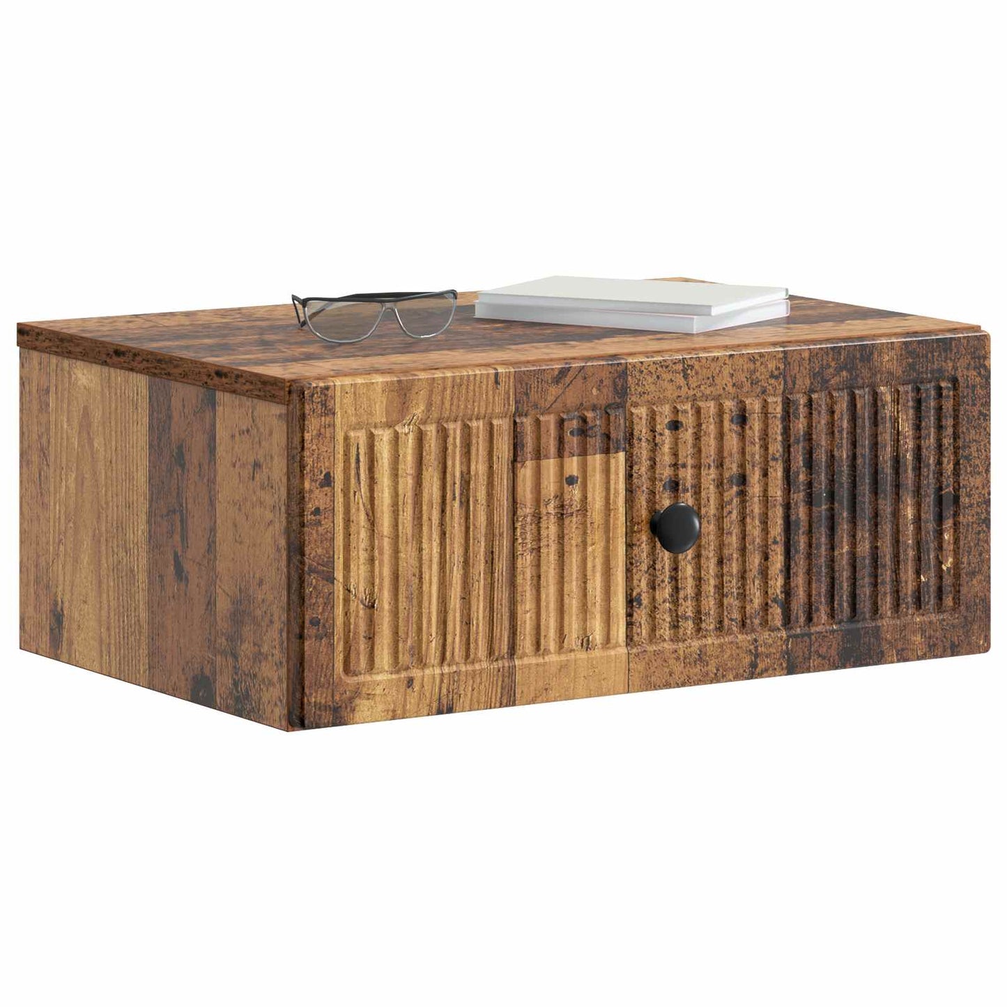 Armadio da Notte con cassetto Legno antico 49 x 34,5 x 20 cm | homemem39